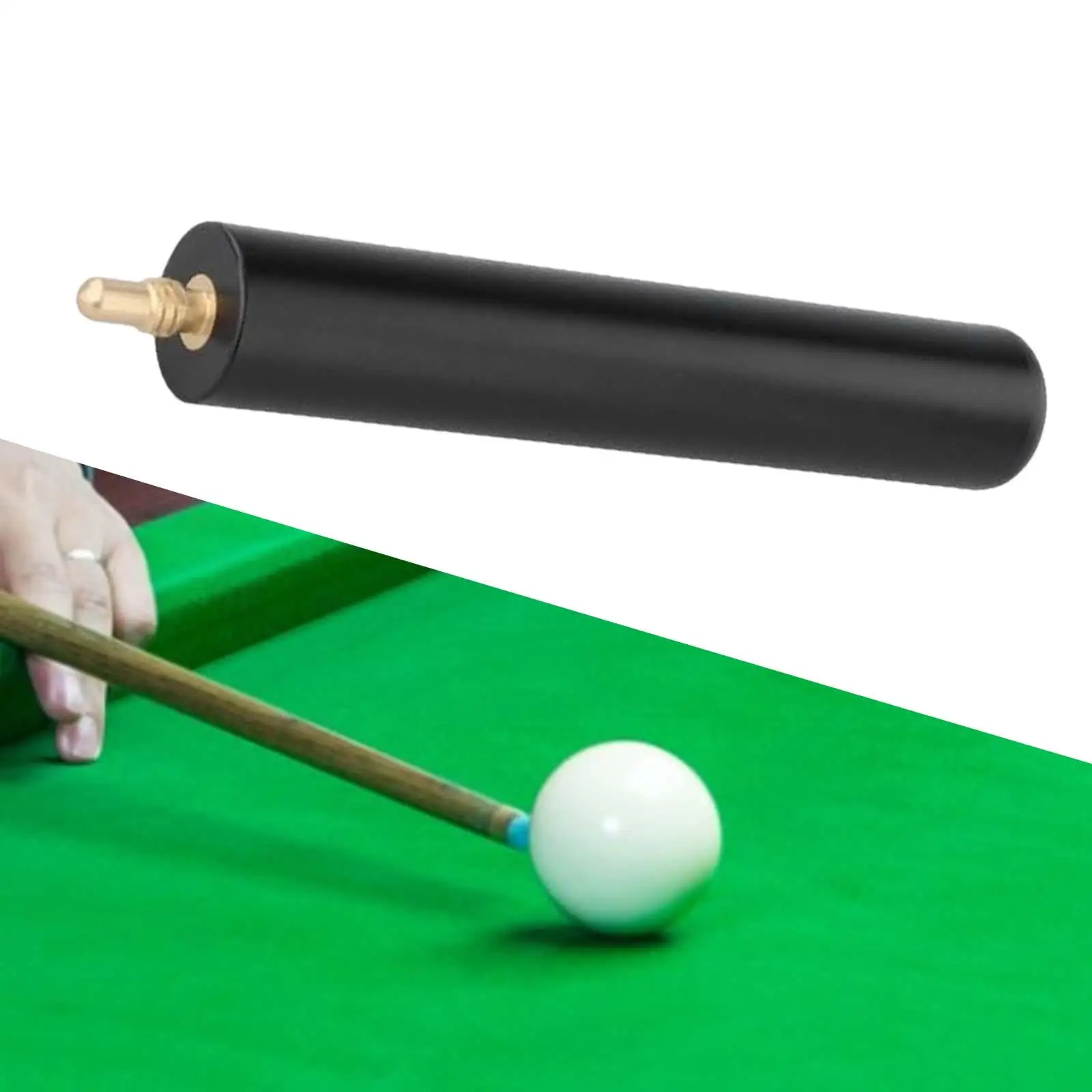 Black Aluminum Alloy Cue Extension Compact Billiard Stick Lengthener for Pool Accessories and Snooker
Black Aluminum Alloy Cue Extension Compact Billiard Stick Lengthener for Pool Accessories and Snooker
