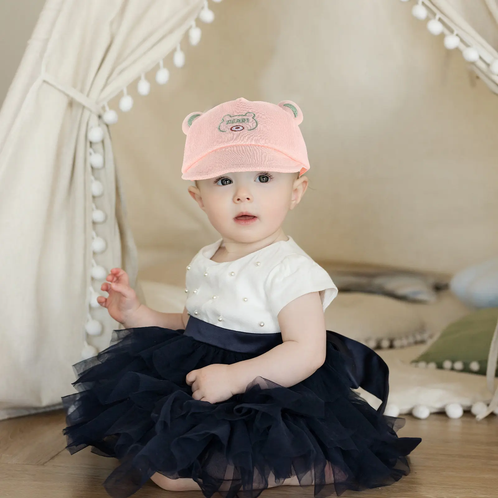 Baby Baseball Cap Cute Bear Design Soft Cotton Sun Protection Toddler Summer Beach Hat Girls Boys Newborn Baby Baseball Cap
Baby Baseball Cap Cute Bear Design Soft Cotton Sun Protection Toddler Summer Beach Hat Girls Boys Newborn Baby Baseball Cap