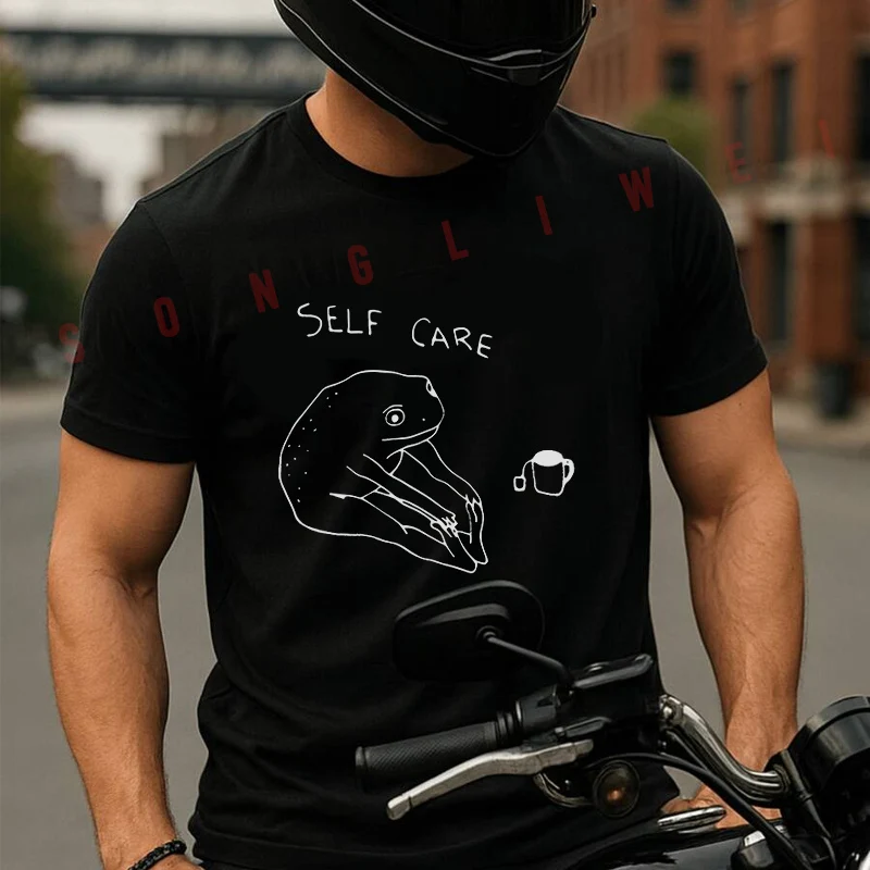 Funny Frog Self Care Motorcycle T-Shirt Cotton Cute Men T Shirts Summer Casual Short Sleeve Round Neck Tees
Funny Frog Self Care Motorcycle T-Shirt Cotton Cute Men T Shirts Summer Casual Short Sleeve Round Neck Tees