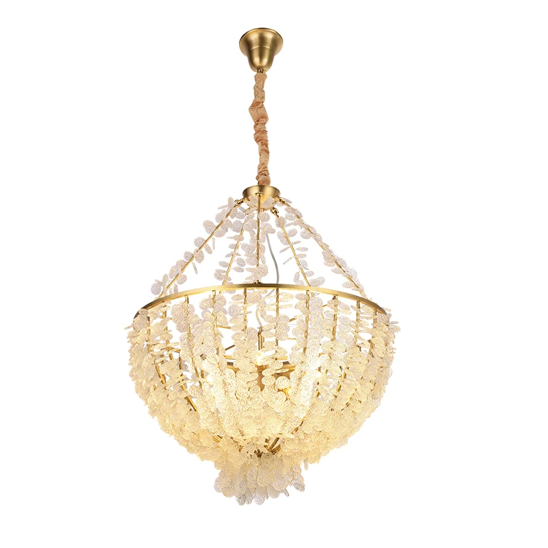 Luxury Living Room Glass Chandelier Creative Bedroom Postmodern American Copper Semicircle Villa Dining Room Chandelier
Luxury Living Room Glass Chandelier Creative Bedroom Postmodern American Copper Semicircle Villa Dining Room Chandelier