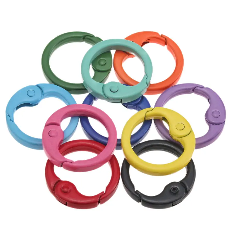 3-12Pcs/Lot Metal O Ring Spring Clasps Openable Round Carabiner Keychain Bag Clips Hook Dog Chain Buckles Connector DIY Material
3-12Pcs/Lot Metal O Ring Spring Clasps Openable Round Carabiner Keychain Bag Clips Hook Dog Chain Buckles Connector DIY Material