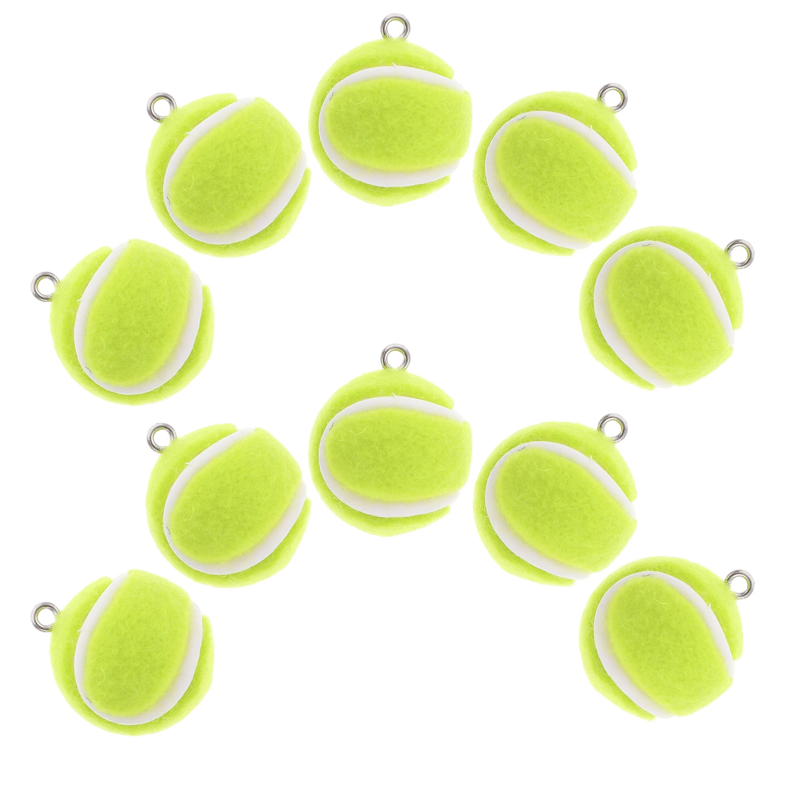 10pcs Mini Tennis Pendant 3d Charms Crafting Diy Keychain Necklace Ball Jewelry Making Accessories Creative Design Portable
10pcs Mini Tennis Pendant 3d Charms Crafting Diy Keychain Necklace Ball Jewelry Making Accessories Creative Design Portable