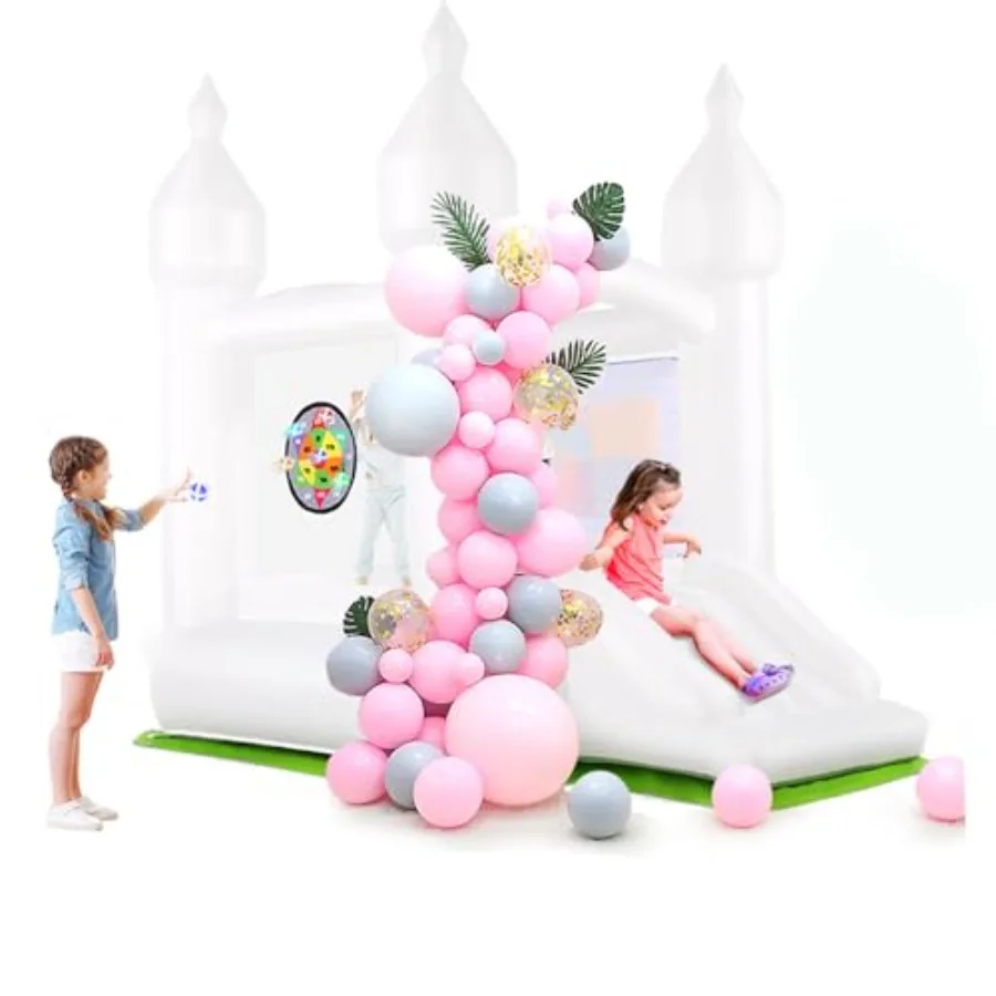 Надувной батут-замок для праздников белого цвета с вентилятором UL - Портативный белый надувной батут 3-в-1 для использования в помещении и на улице, на заднем дворе
Надувной батут-замок для праздников белого цвета с вентилятором UL - Портативный белый надувной батут 3-в-1 для использования в помещении и на улице, на заднем дворе