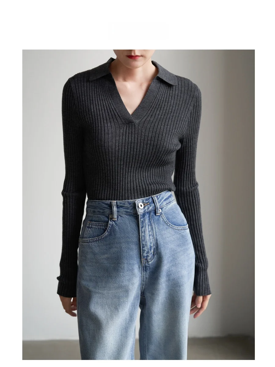LIMONN Commuter Knitted V-ne Slim Fit Woolen Top Base Layer irt Autumn Fashion New Arrival Pure Color Long Sleeve Crew Neck
LIMONN Commuter Knitted V-ne Slim Fit Woolen Top Base Layer irt Autumn Fashion New Arrival Pure Color Long Sleeve Crew Neck