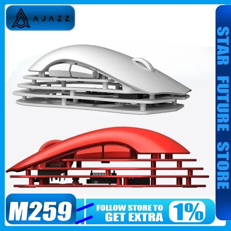 Мышь AJAZZ M259 PAW3395 трехрежимная Bluetooth беспроводная магниевая алюминиевый сплав полый дизайн легкая мышь человек геймер подарок
Мышь AJAZZ M259 PAW3395 трехрежимная Bluetooth беспроводная магниевая алюминиевый сплав полый дизайн легкая мышь человек геймер подарок