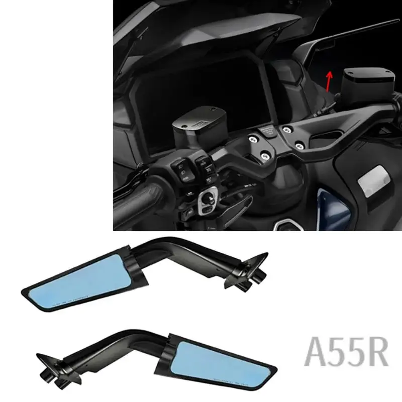 5R-Motorcycle Rearview Mirrors Wind Wing Rear View Mirrors Adjustable Rotating Side Mirrors For Yamaha TMAX 560 2023
5R-Motorcycle Rearview Mirrors Wind Wing Rear View Mirrors Adjustable Rotating Side Mirrors For Yamaha TMAX 560 2023