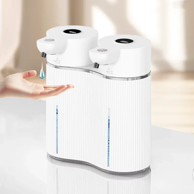 Double soap dispenser Wall-mounted ABS two-in-one hospital automatic liquid soap dispenser
Double soap dispenser Wall-mounted ABS two-in-one hospital automatic liquid soap dispenser