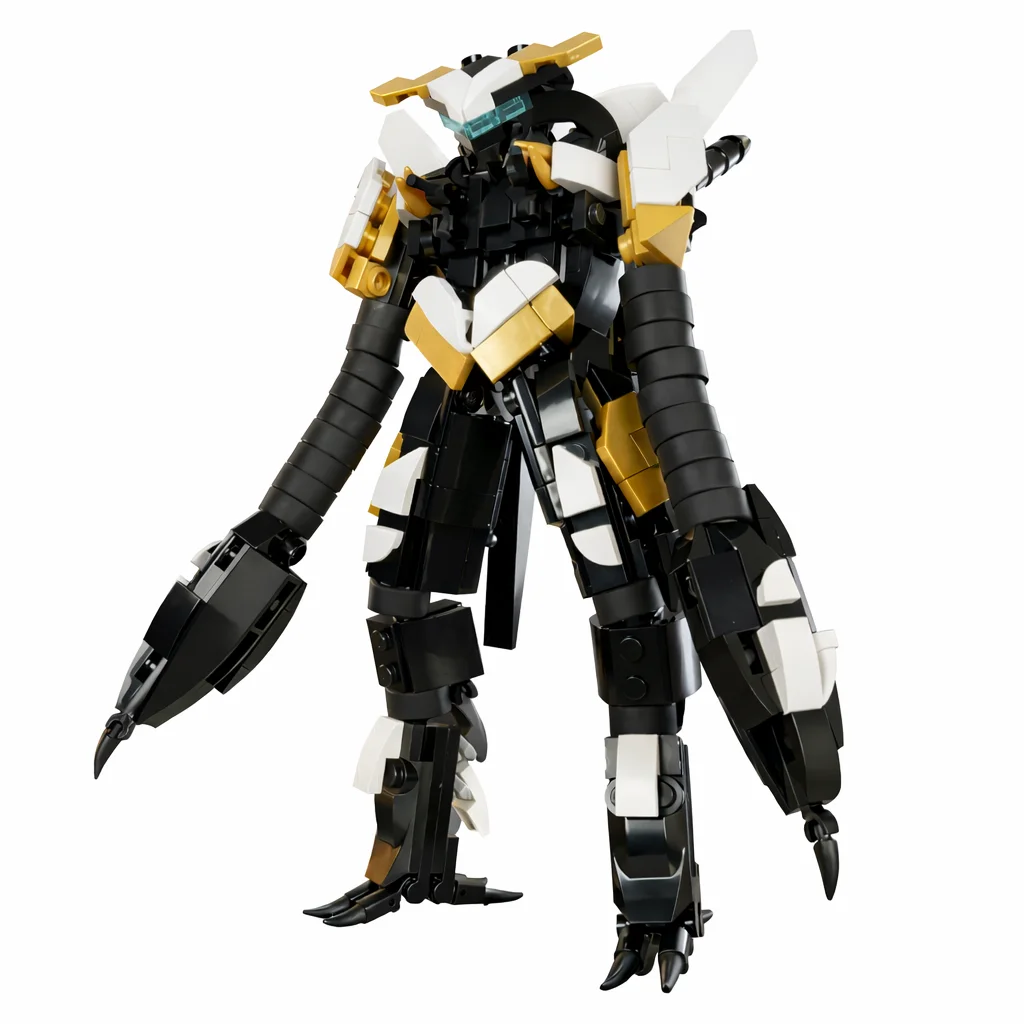 Конструктор MOC «Черно-золотой робот-меха»: модель научно-фантастического механического воина, набор для сборки, игрушка-подарок для детей и взрослых
Конструктор MOC «Черно-золотой робот-меха»: модель научно-фантастического механического воина, набор для сборки, игрушка-подарок для детей и взрослых