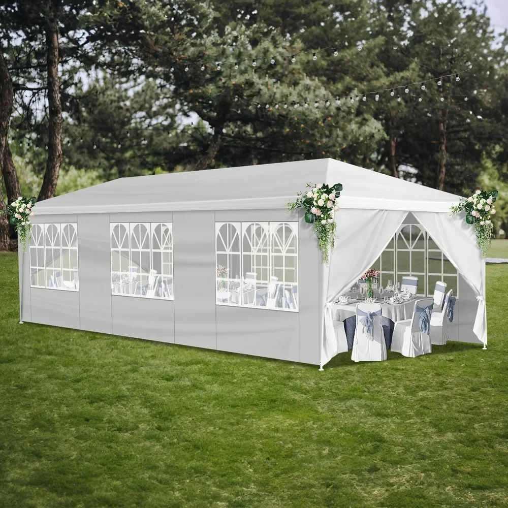 10'x30' Party Tent Canopy, for Outdoor Weddings, Heavy-Duty Waterproof Event Shelter with Removable Sidewalls, Outdoor Canopy
10'x30' Party Tent Canopy, for Outdoor Weddings, Heavy-Duty Waterproof Event Shelter with Removable Sidewalls, Outdoor Canopy