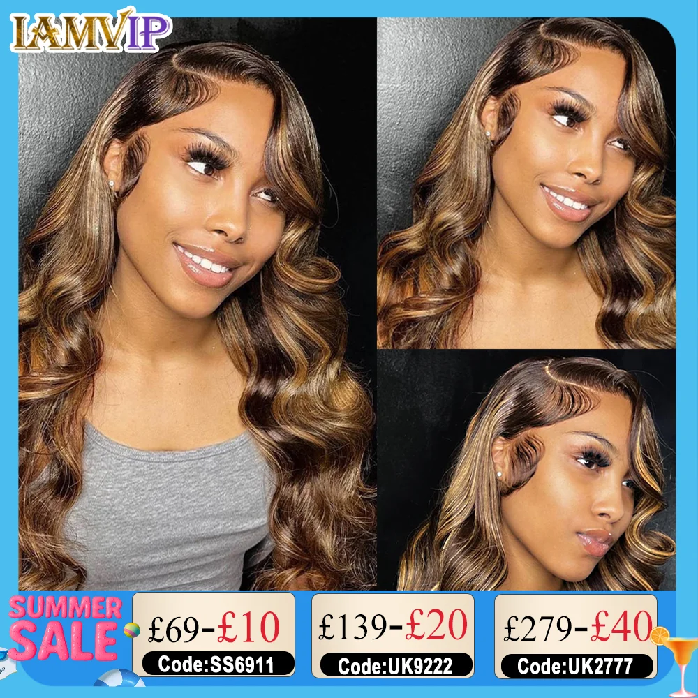Highlight 13x6 13x4 Hd Lace Frontal Honey Blonde Lace Front Wigs Human Hair Body Wave 4x4 Closure Wig 100% Human Hair
Highlight 13x6 13x4 Hd Lace Frontal Honey Blonde Lace Front Wigs Human Hair Body Wave 4x4 Closure Wig 100% Human Hair