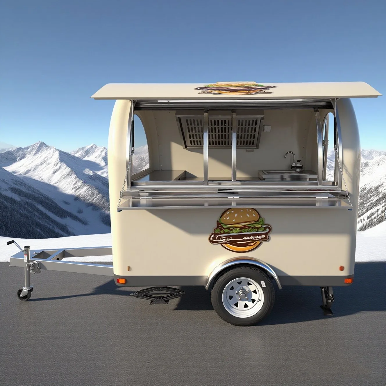 Europe Standard Food Truck Customized Outdoor Kitchen Pizza Breakfast Vending Van Street Fast Food Trailer
Europe Standard Food Truck Customized Outdoor Kitchen Pizza Breakfast Vending Van Street Fast Food Trailer