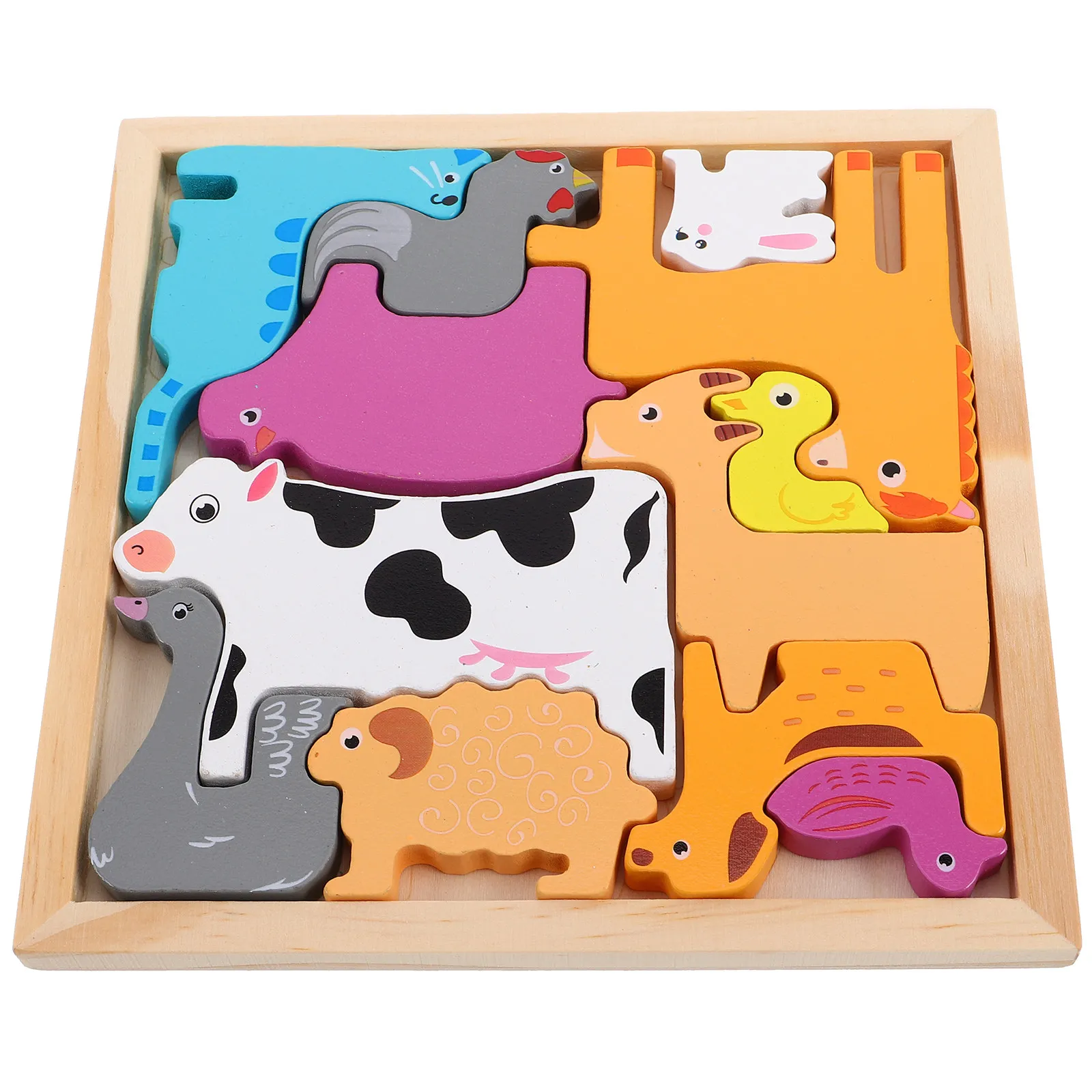 1Set Wooden Farm Animal 3D Puzzle for Toddlers Preschoolers Shape Recognition Matching Game Intellectual Development Hand Eye
1Set Wooden Farm Animal 3D Puzzle for Toddlers Preschoolers Shape Recognition Matching Game Intellectual Development Hand Eye