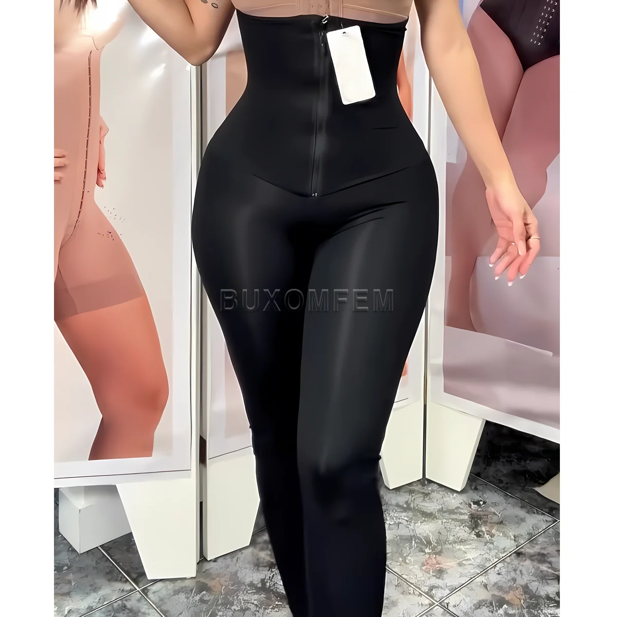 Women's Front Zipper Compressing Shaping Pants Postpartum Slim Fit Butt Lifter Waist Trainer Leggings Ladies Black Long Leggings
Women's Front Zipper Compressing Shaping Pants Postpartum Slim Fit Butt Lifter Waist Trainer Leggings Ladies Black Long Leggings