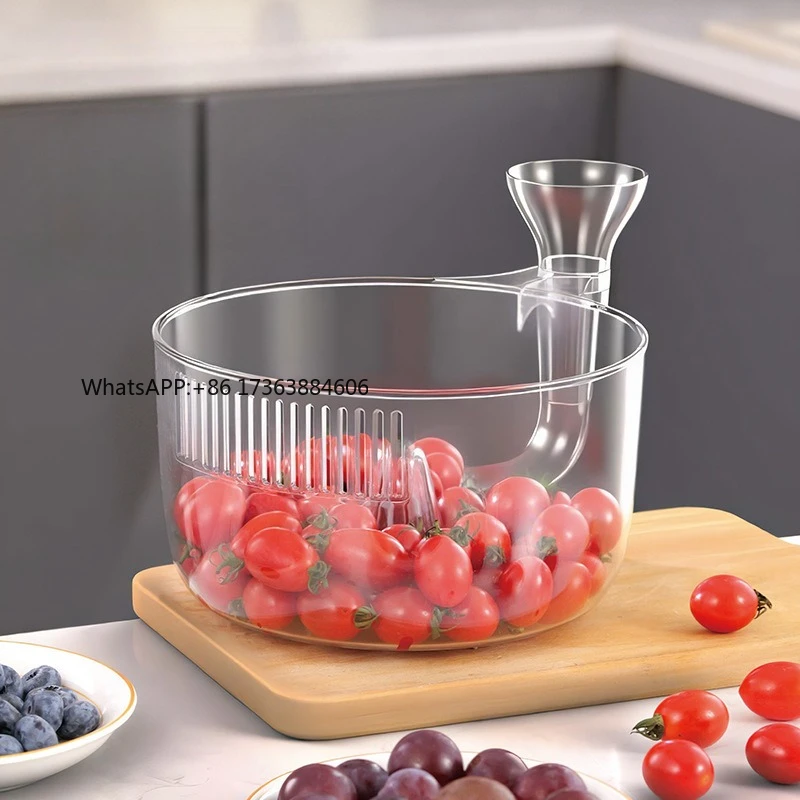 Fruit Automatic Cleaning Drain Basket Transparent Snail Drain Basket Dishwashing Pool Filter Home Kitchen Fruit Washing Tool New
Fruit Automatic Cleaning Drain Basket Transparent Snail Drain Basket Dishwashing Pool Filter Home Kitchen Fruit Washing Tool New