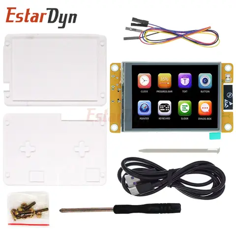 ESP32 LVGL Scheda WIFI e Bluetooth Modulo TFT LCD da 2,8 pollici Schermo Smart Display 240*320 con custodia protettiva Touch/Applicabile
