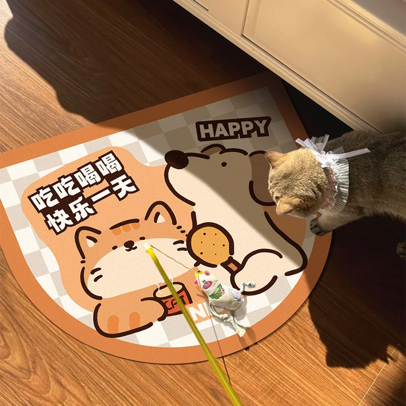 VIKAMA Summer Cartoon Pet Mat Dog Bowl Mat Non-Slip, Absorbent, Wear-Resistant, Easy To Clean, Cat Food Mat Dog Food Mat
VIKAMA Summer Cartoon Pet Mat Dog Bowl Mat Non-Slip, Absorbent, Wear-Resistant, Easy To Clean, Cat Food Mat Dog Food Mat