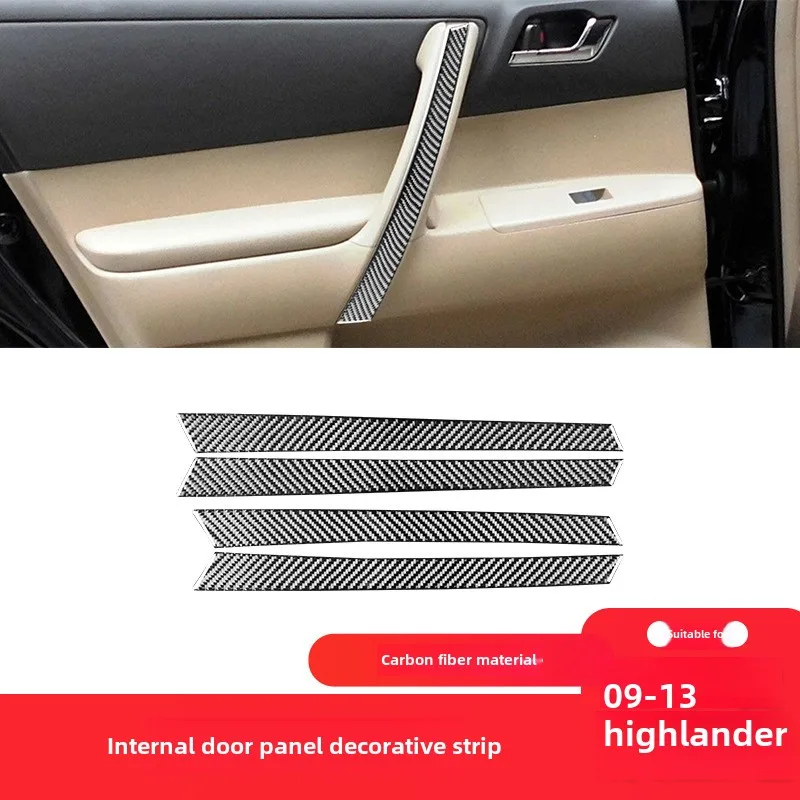 Suitable for Toyota 09-14 Highlander interior modification parts carbon fiber door handle decorative sticker
Suitable for Toyota 09-14 Highlander interior modification parts carbon fiber door handle decorative sticker