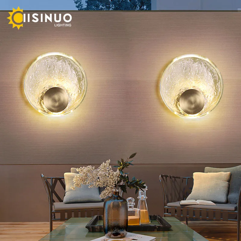 Outdoor Wall Sconces Copper Seeded Crystal Light Fixture LED 10W Waterproof Lighting for Courtyards Garage Foyer Porch Décorota
Outdoor Wall Sconces Copper Seeded Crystal Light Fixture LED 10W Waterproof Lighting for Courtyards Garage Foyer Porch Décorota