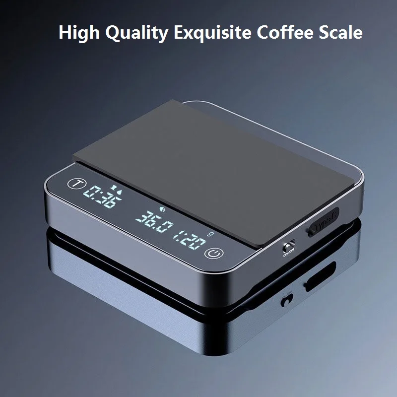 Professional Ultra-Precise Digital Kitchen Mini Coffee Scale with Timer Rechargeable 0.1g 4 Modes Drip Espresso Scale Barista
Professional Ultra-Precise Digital Kitchen Mini Coffee Scale with Timer Rechargeable 0.1g 4 Modes Drip Espresso Scale Barista
