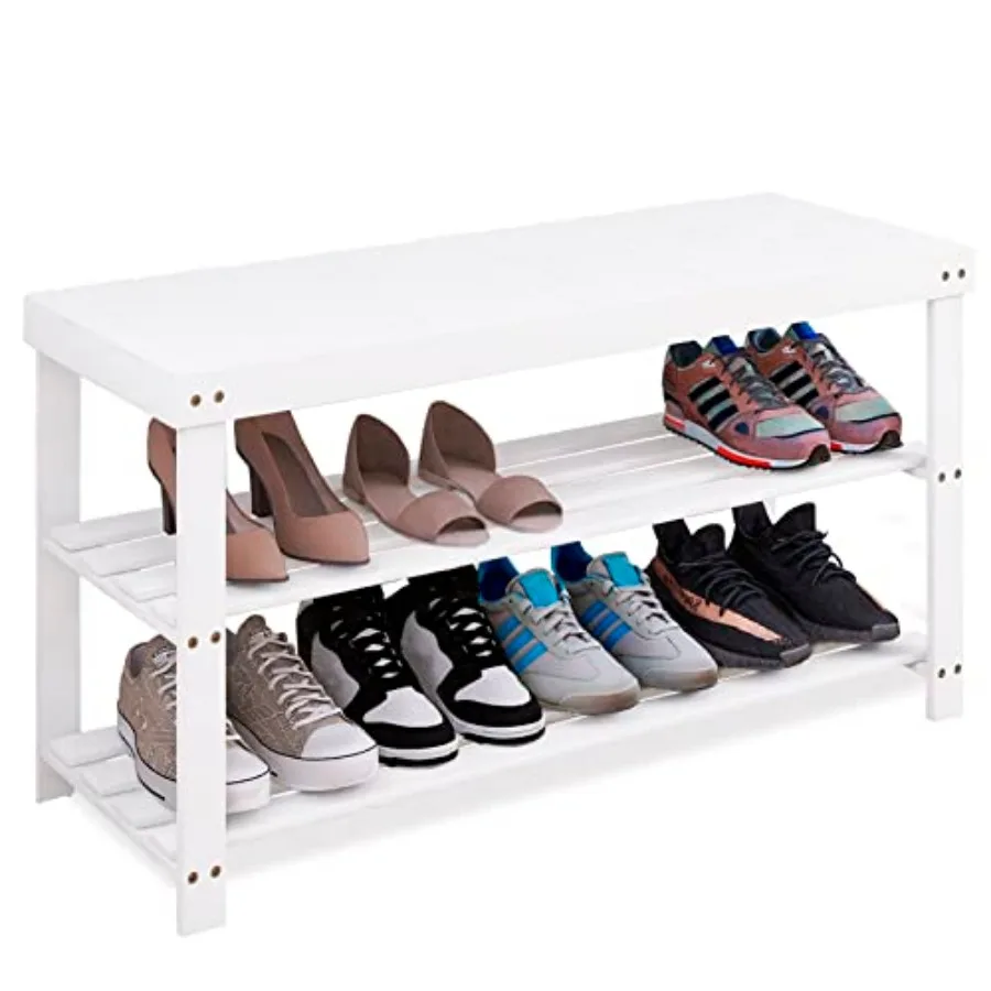 Bamboo Shoe Rack Bench 3-Tier Shoe Organizer Storage Shelf for Entryway Hallway Bathroom Living Room
Bamboo Shoe Rack Bench 3-Tier Shoe Organizer Storage Shelf for Entryway Hallway Bathroom Living Room
