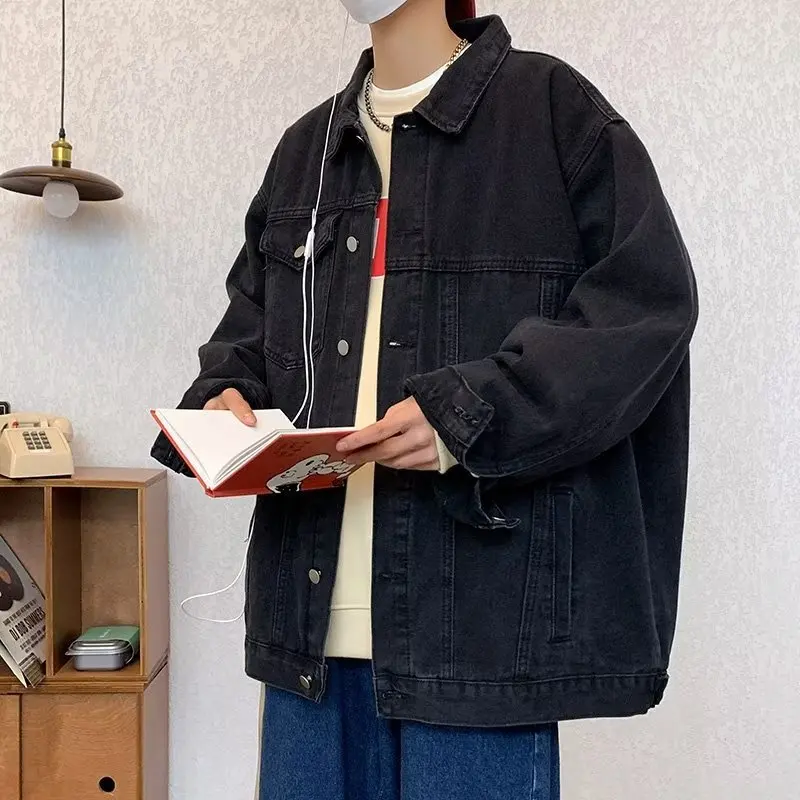 American High Street Sle Men's Denim Jaet Casual Spring Autumn Vintage Collar Workwear Outerwear Trendy Brand Couple's St...
American High Street Sle Men's Denim Jaet Casual Spring Autumn Vintage Collar Workwear Outerwear Trendy Brand Couple's St...