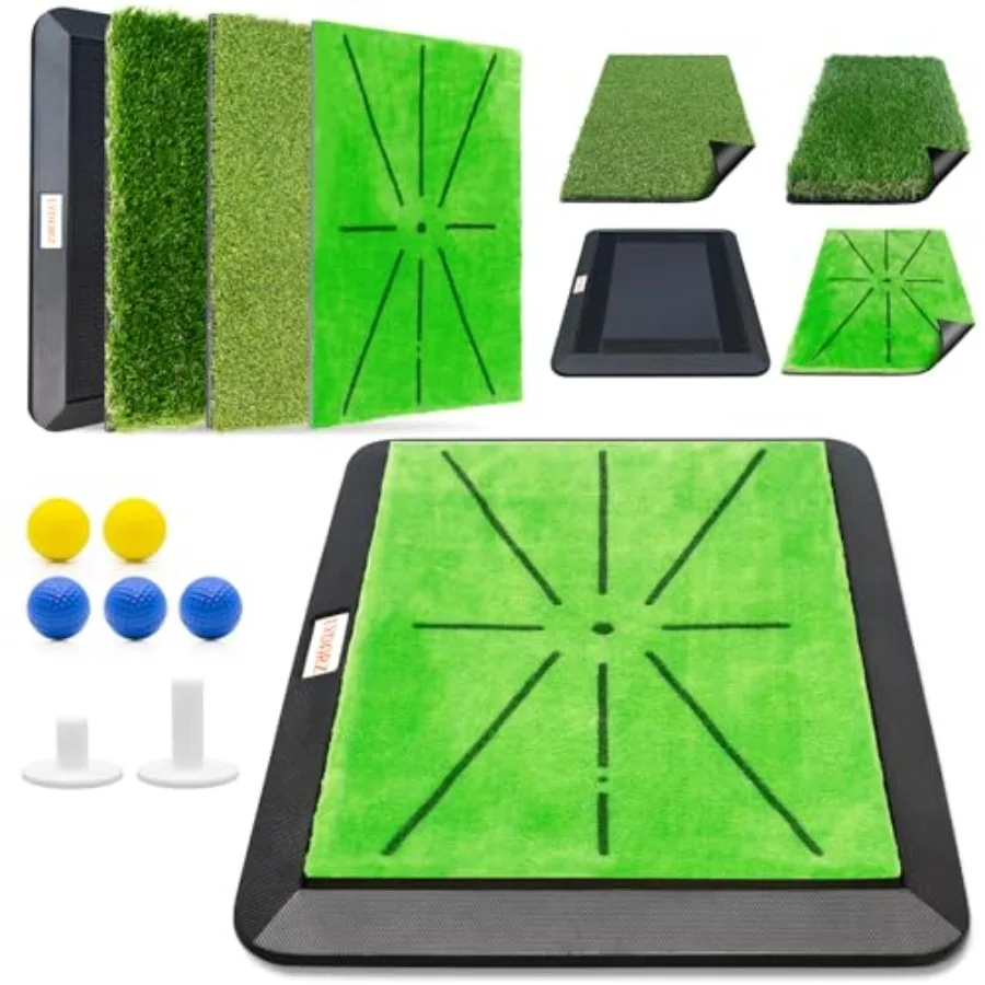 Golf Hitting Mats Training Equipment Golf Practice Mat with Instant Swing Path Feedback 3 Replaceable Golf Training Mats with N
Golf Hitting Mats Training Equipment Golf Practice Mat with Instant Swing Path Feedback 3 Replaceable Golf Training Mats with N