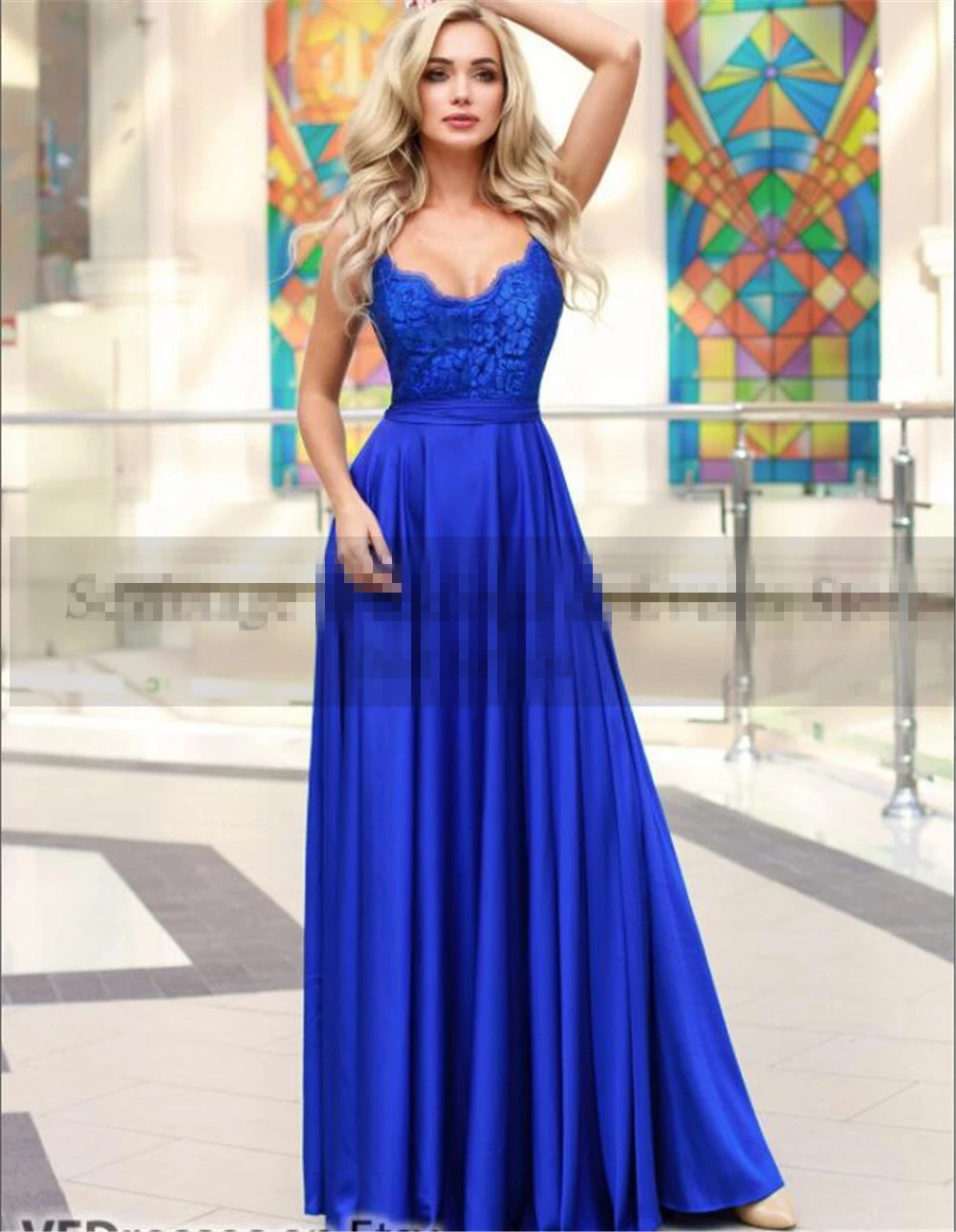 Customized Evening Dress Royal Blue Satin Floor-Length Spaghetti Strap A-Line Floor Length Plus size Women Formal Party Gowns
Customized Evening Dress Royal Blue Satin Floor-Length Spaghetti Strap A-Line Floor Length Plus size Women Formal Party Gowns
