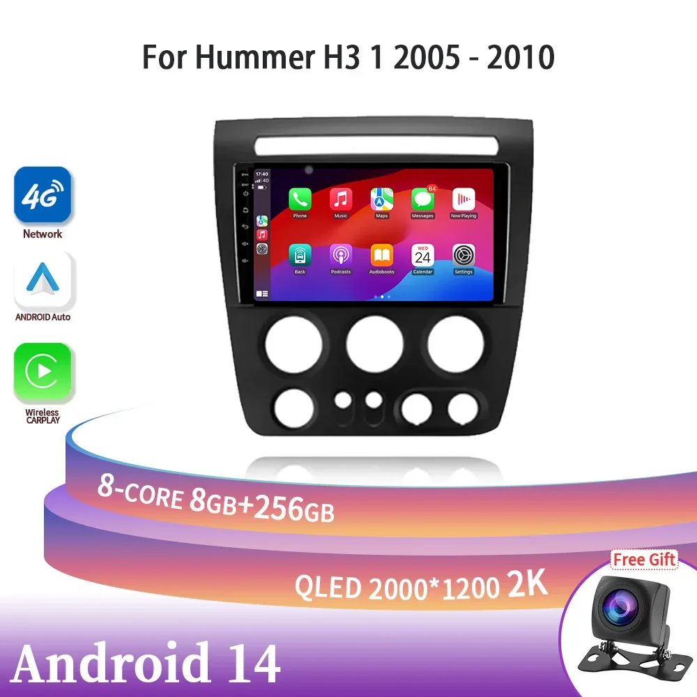 For Hummer H3 1 2005-2010 Android 14 Head Unit GPS 4G Wireless Carplay Stereo Car Radio Central Multimedia Navigation Screen
For Hummer H3 1 2005-2010 Android 14 Head Unit GPS 4G Wireless Carplay Stereo Car Radio Central Multimedia Navigation Screen