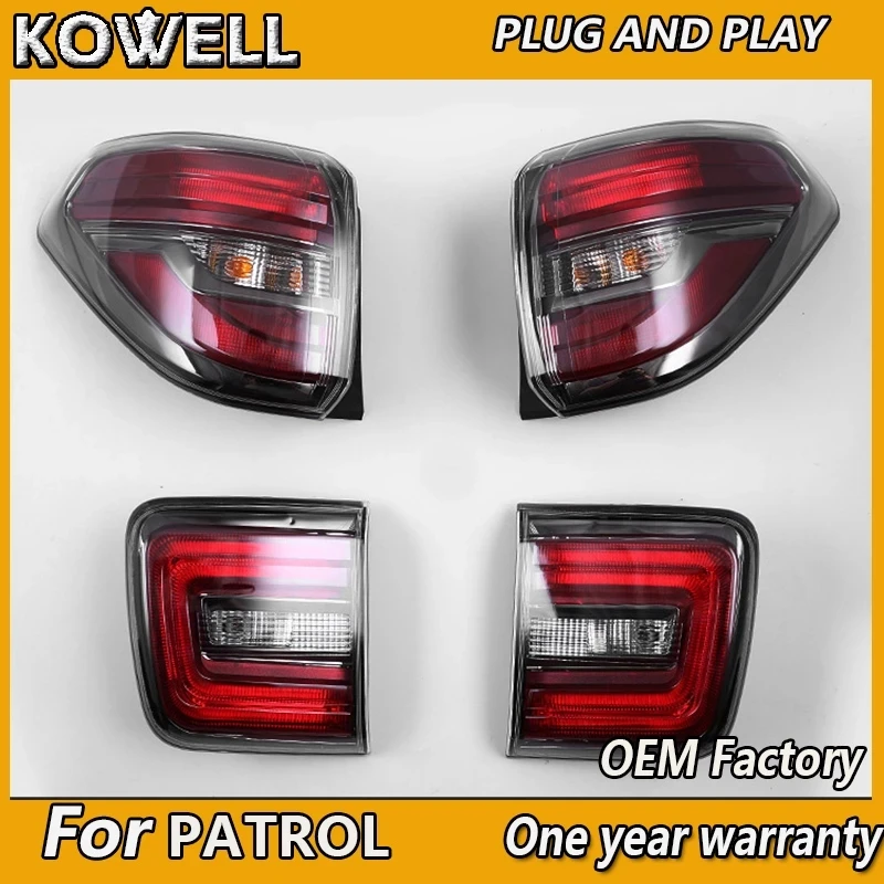 KOWELL Car Styling for Nissan Patrol Tail Light 2012-2018 Nissan Patrol Y62 Rear Light Royale DRL Fog Brake Bumper Light
KOWELL Car Styling for Nissan Patrol Tail Light 2012-2018 Nissan Patrol Y62 Rear Light Royale DRL Fog Brake Bumper Light