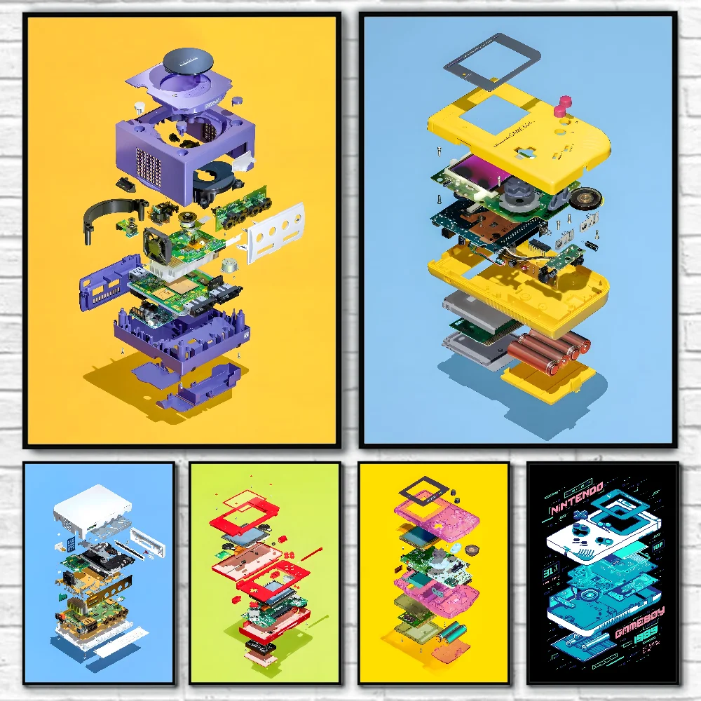 Classic Game Console Disassembly Diagram Poster Home Living Room Wall Art Garage Room Decor
Classic Game Console Disassembly Diagram Poster Home Living Room Wall Art Garage Room Decor