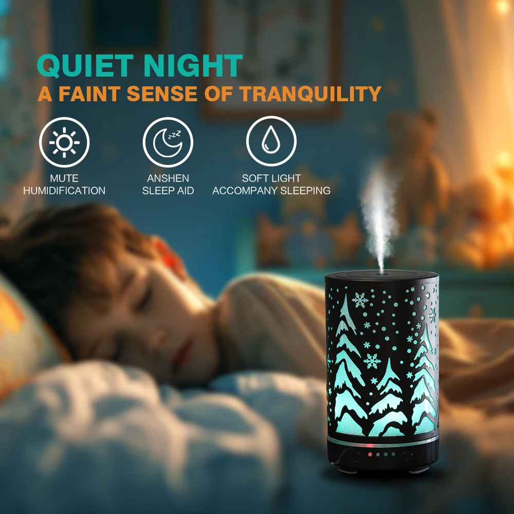 Рождественская елка Аромадиффузор Комната Ультразвуковой увлажнитель воздуха Ароматический диффузор 100 мл Диффузор эфирного масла с функцией синхронизации 
Рождественская елка Аромадиффузор Комната Ультразвуковой увлажнитель воздуха Ароматический диффузор 100 мл Диффузор эфирного масла с функцией синхронизации