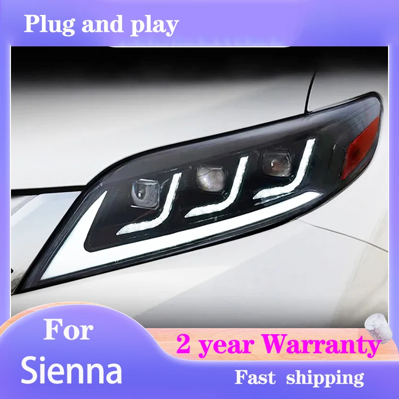 Стайлинг автомобиля для Toyota Sienna фары 2011-2019 Sienna фары DRL сигнал поворота фары дальнего света
Стайлинг автомобиля для Toyota Sienna фары 2011-2019 Sienna фары DRL сигнал поворота фары дальнего света