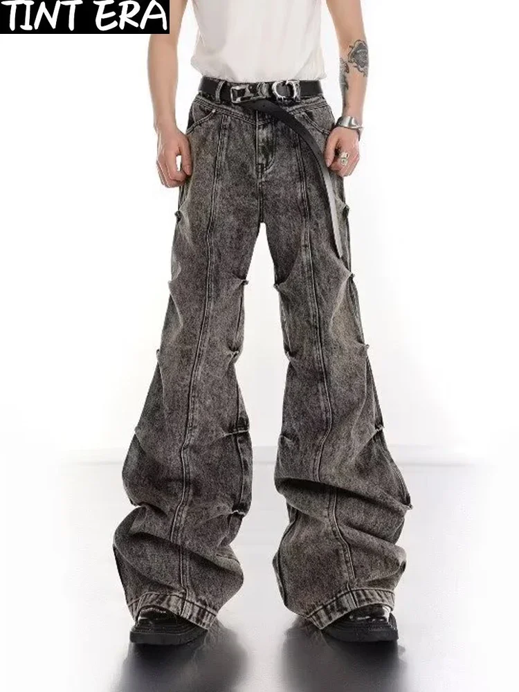 Y2K Wide Leg Jeans Men Pleated Vintage Fashion Micro Flared Denim Pants High Street Bootcut Trousers Male Stack Design
Y2K Wide Leg Jeans Men Pleated Vintage Fashion Micro Flared Denim Pants High Street Bootcut Trousers Male Stack Design