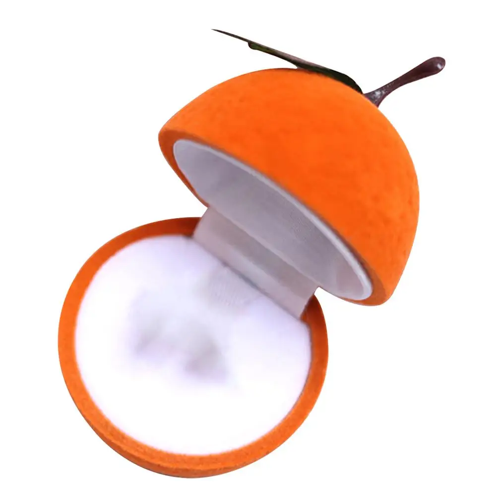 Fruit Shaped Box Cute Orange Design Ring Holder Wedding Gifts Proposal Wedding Ring Small Travel Storage
Fruit Shaped Box Cute Orange Design Ring Holder Wedding Gifts Proposal Wedding Ring Small Travel Storage