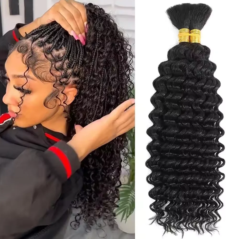 100% человеческие волосы 28-дюймовые человеческие волосы для плетения с глубокими волнами для косичек в стиле бохо Бразильские необработанные человеческие волосы с глубокими волнами для плетения
100% человеческие волосы 28-дюймовые человеческие волосы для плетения с глубокими волнами для косичек в стиле бохо Бразильские необработанные человеческие волосы с глубокими волнами для плетения