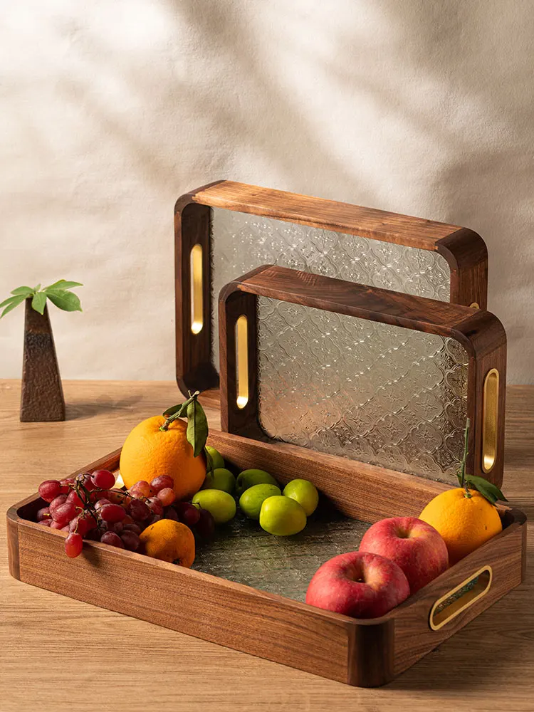 Деревянный прямоугольный поднос с стеклянной вставкой в китайском стиле для дома, гостиной, чайного столика, подставка для чашек, поднос для хранения, ручная работа, деревянная тарелка для фруктов
Деревянный прямоугольный поднос с стеклянной вставкой в китайском стиле для дома, гостиной, чайного столика, подставка для чашек, поднос для хранения, ручная работа, деревянная тарелка для фруктов
