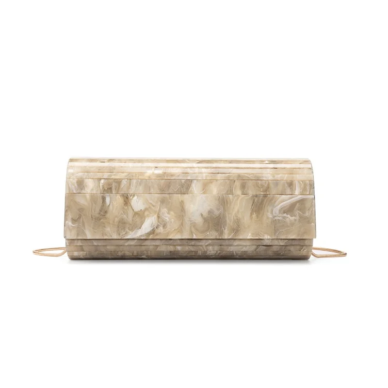 Marble Patterned Acrylic Evening Bag Women's Long Cylindrical Shape Purse Flap Handbag Wedding Cocktail Party Box Bag
Marble Patterned Acrylic Evening Bag Women's Long Cylindrical Shape Purse Flap Handbag Wedding Cocktail Party Box Bag