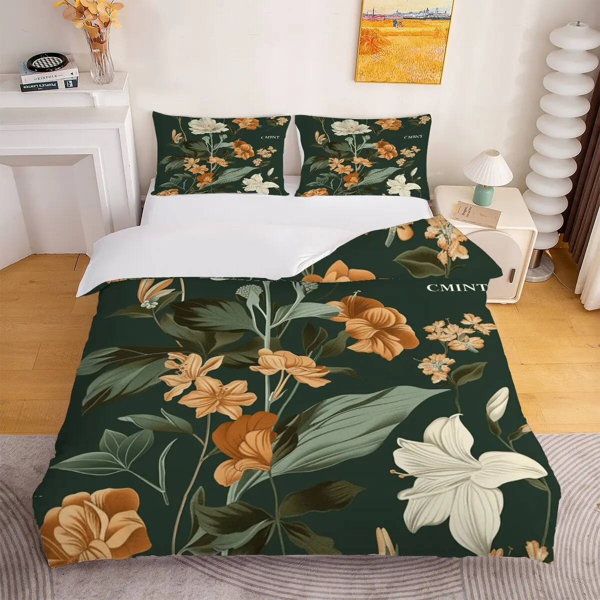 Herbs Down duvet cover large size White flowers Duvet cover set, 1 duvet cover and 2 pillowcases
Herbs Down duvet cover large size White flowers Duvet cover set, 1 duvet cover and 2 pillowcases
