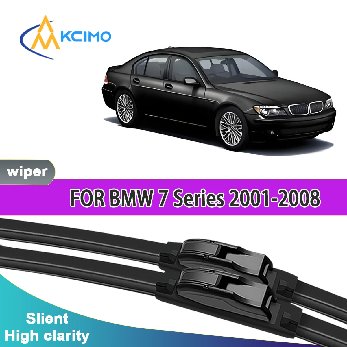 2pcs Quality Windscreen Silent Black Car Rain Brush Suitable for BMW 7 Series E65/E66/E67/E68 2001-2008 Alpina B7 Front Wipers
2pcs Quality Windscreen Silent Black Car Rain Brush Suitable for BMW 7 Series E65/E66/E67/E68 2001-2008 Alpina B7 Front Wipers