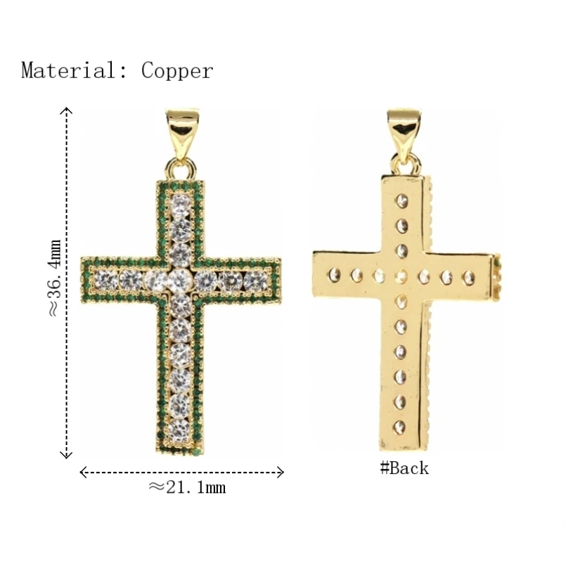 2Pcs Jesus Invisible Setting Pendant Copper Gold Color Cross Crisscross Christian Cubic Zirconia Jewelry For Women
2Pcs Jesus Invisible Setting Pendant Copper Gold Color Cross Crisscross Christian Cubic Zirconia Jewelry For Women