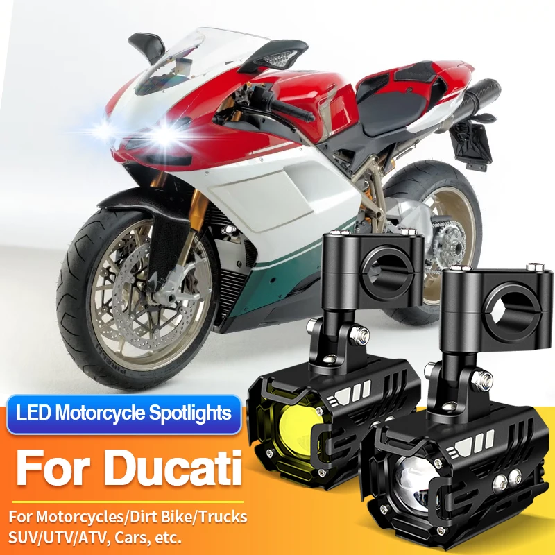 1/2PCS LED Motorcycles Headlight Dual Color Spotlight Truck Car ATV for Ducati 1299/Monster 400 620 695 696 750 796 797 800 821
1/2PCS LED Motorcycles Headlight Dual Color Spotlight Truck Car ATV for Ducati 1299/Monster 400 620 695 696 750 796 797 800 821
