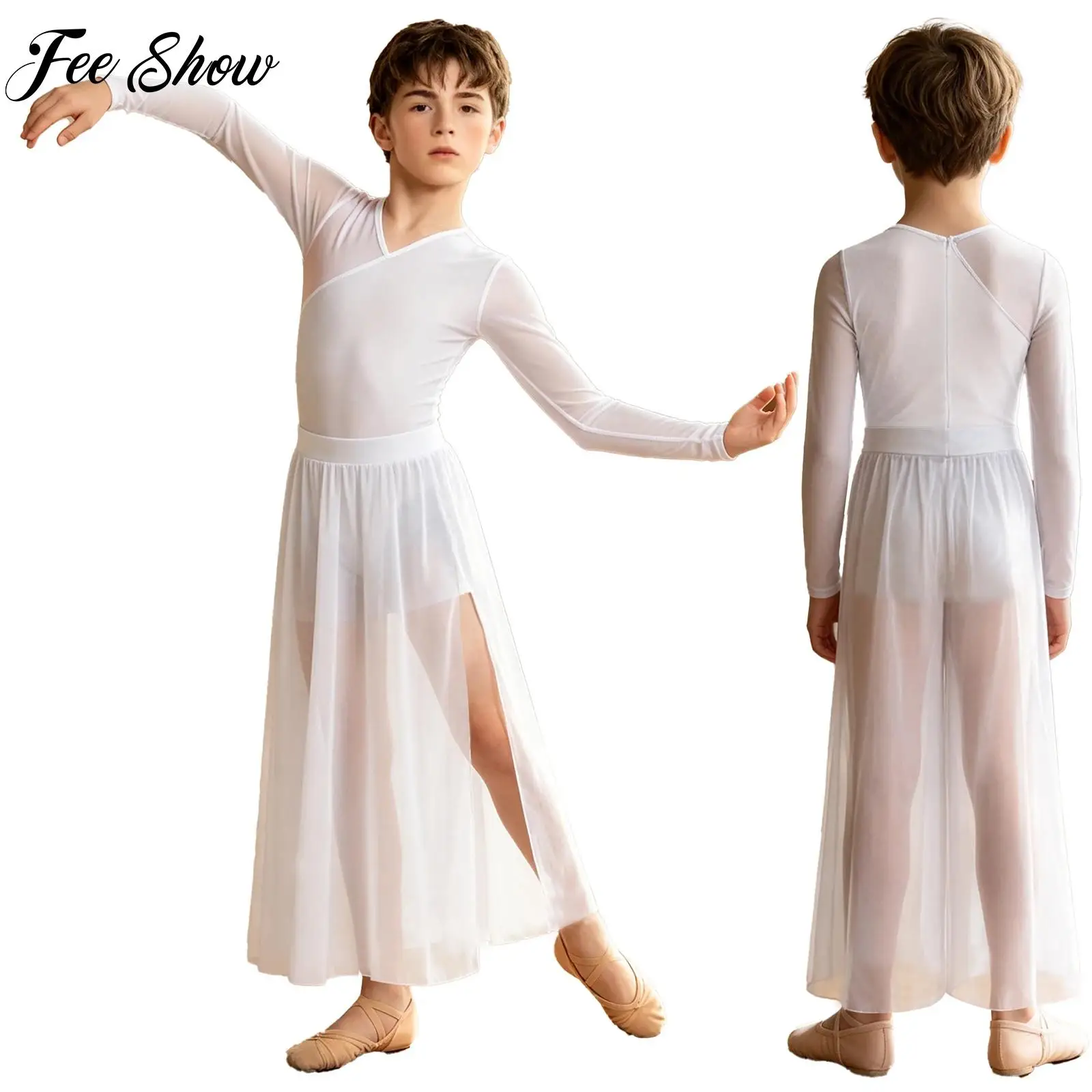 Kids Boys Figure Skating Suit Ballet Dance Outfits Long Sleeve V-neck Bodysuit+Pants Lyrical Contemporary Performance Costume
Kids Boys Figure Skating Suit Ballet Dance Outfits Long Sleeve V-neck Bodysuit+Pants Lyrical Contemporary Performance Costume