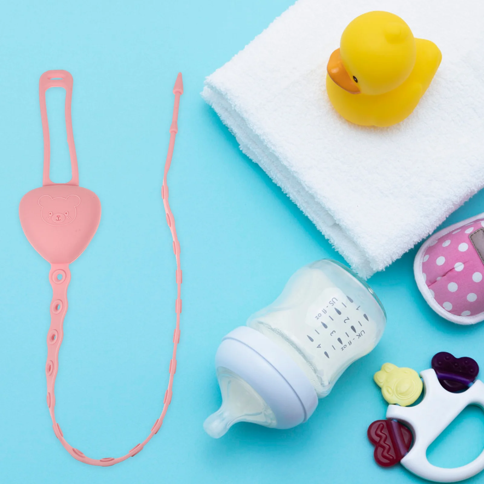 4Pcs Silicone Pacifier Clips Anti-Lost Pacifier Chains for Baby Feeding Bottle Holder Soft Teether Harness Strap
4Pcs Silicone Pacifier Clips Anti-Lost Pacifier Chains for Baby Feeding Bottle Holder Soft Teether Harness Strap