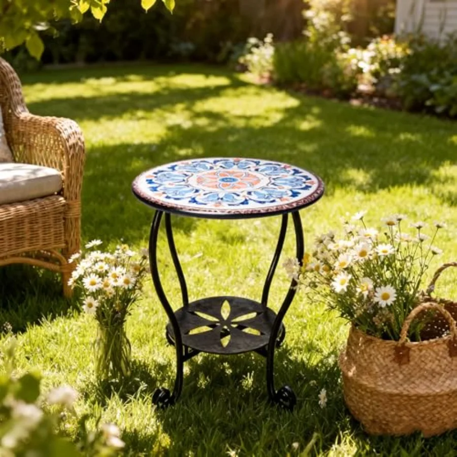 Уличный приставной столик Мозаика Патио Маленький торцевой столик Металлический журнальный чайный акцентный столик для патио Гостиная Спальня Двор Крыльцо Сад B
Уличный приставной столик Мозаика Патио Маленький торцевой столик Металлический журнальный чайный акцентный столик для патио Гостиная Спальня Двор Крыльцо Сад B