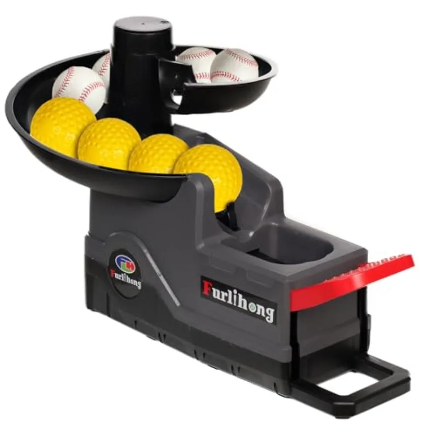 691BH Baseball Softball Toss Machine Foot-Operated No Power Needed 4 Adjustable Gears Includes 2 Ball Chutes 1 PU Baseball 1 PU
691BH Baseball Softball Toss Machine Foot-Operated No Power Needed 4 Adjustable Gears Includes 2 Ball Chutes 1 PU Baseball 1 PU