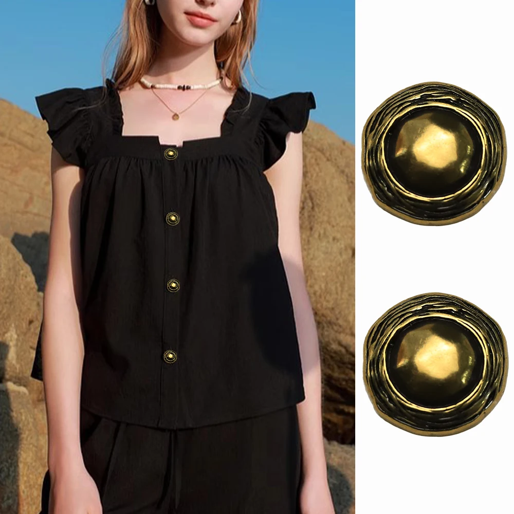 10pcs Vintage Irregular Line Metal Buttons for Suits/Coats/Sweaters, 18/23.5mm, Antique Bronze, Retro Decorative Sewing Buttons
10pcs Vintage Irregular Line Metal Buttons for Suits/Coats/Sweaters, 18/23.5mm, Antique Bronze, Retro Decorative Sewing Buttons