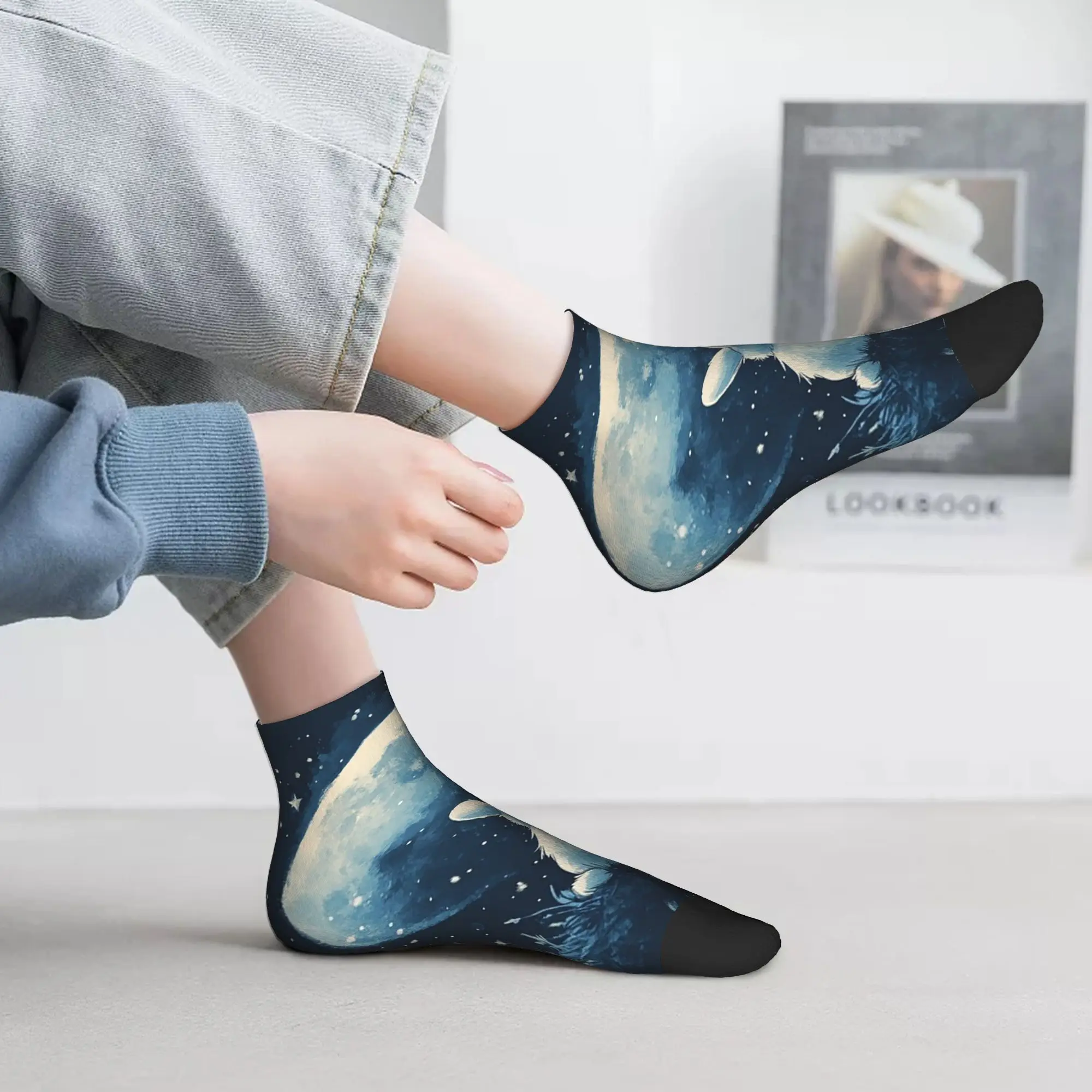 Всесезонные милые носки с космическим маленьким кроликом и кроликом, супер мягкие носки в стиле Харадзюку, модные чулки для мужчин и женщин, подарки
Всесезонные милые носки с космическим маленьким кроликом и кроликом, супер мягкие носки в стиле Харадзюку, модные чулки для мужчин и женщин, подарки
