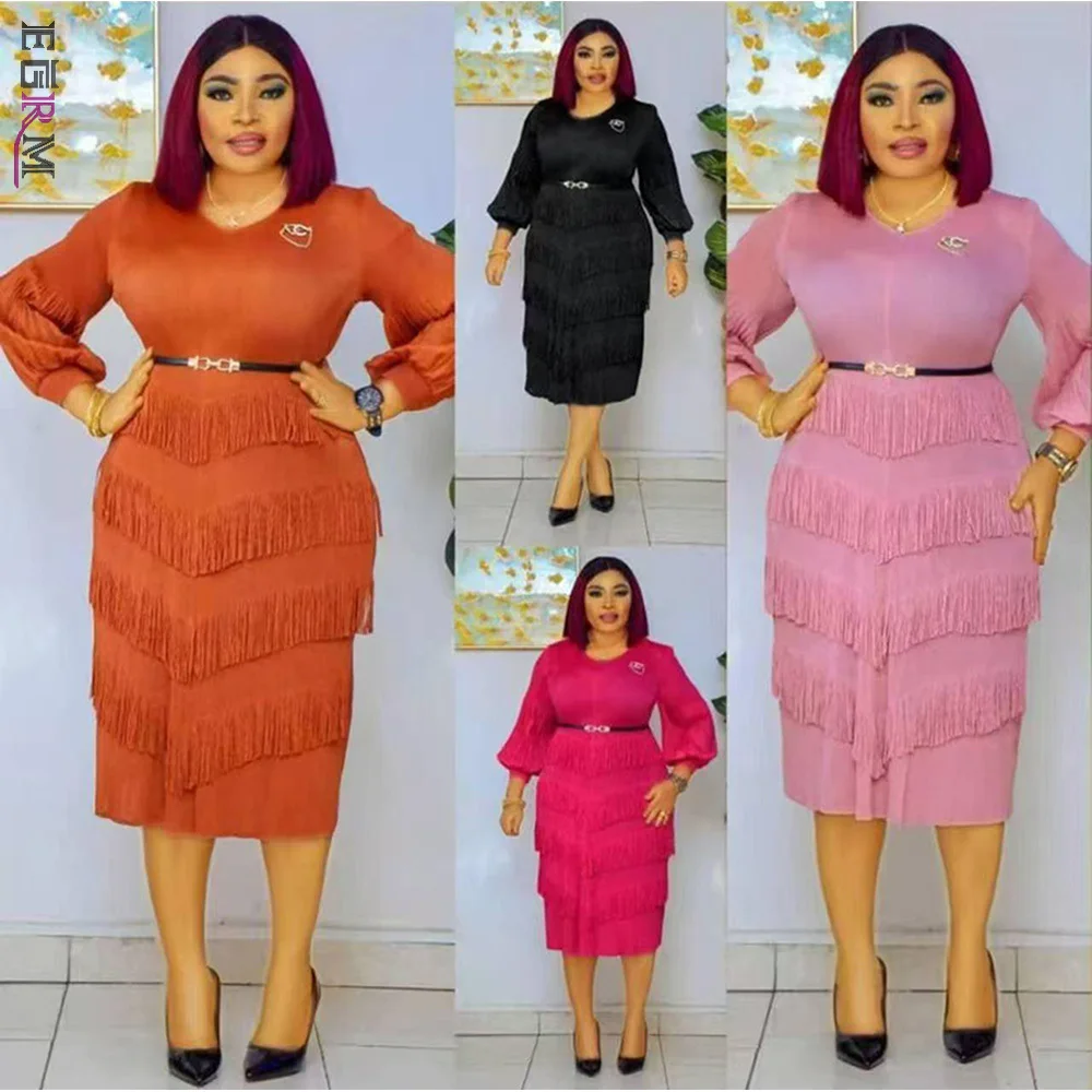 EGRM Tassel Pleated Party Dress Women Long Sleeves Belt Gathered Waist Slim Solid Dresses Elegant 2025 Summer New 6GR3781
EGRM Tassel Pleated Party Dress Women Long Sleeves Belt Gathered Waist Slim Solid Dresses Elegant 2025 Summer New 6GR3781