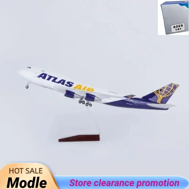 New 47CM 1:157 Scale B747-400 B747 ATLAS AIR Airlines Resin Plastic Assembly Plane Replica Model Toy For Collection Decor
New 47CM 1:157 Scale B747-400 B747 ATLAS AIR Airlines Resin Plastic Assembly Plane Replica Model Toy For Collection Decor