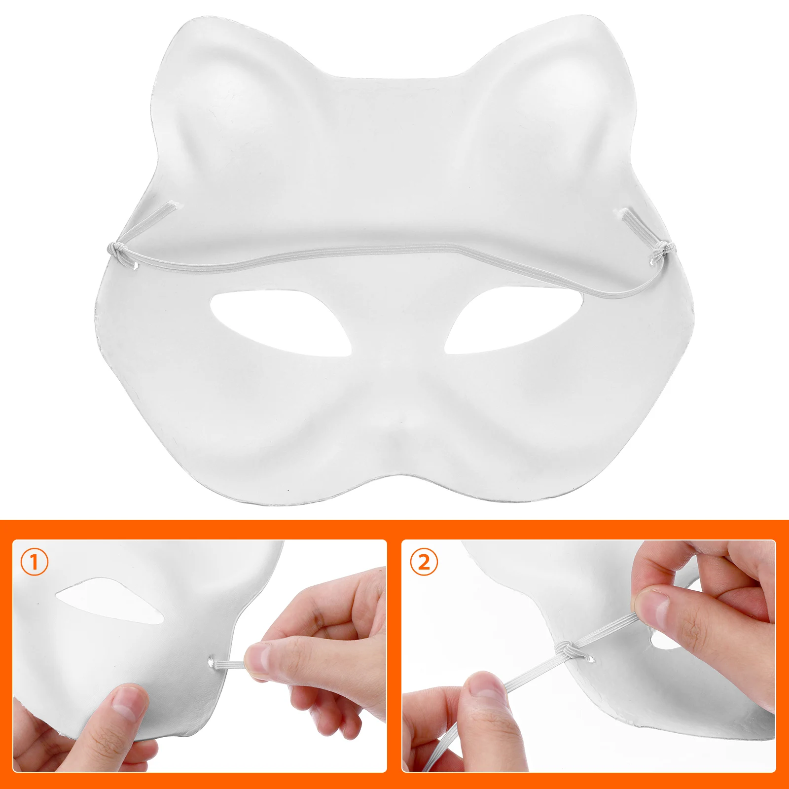 5pcs Blank Cat Face Masks Paper Craft Diy Decoration Adult White Masquerade Halloween Mask Craft Blanks Decorate
5pcs Blank Cat Face Masks Paper Craft Diy Decoration Adult White Masquerade Halloween Mask Craft Blanks Decorate